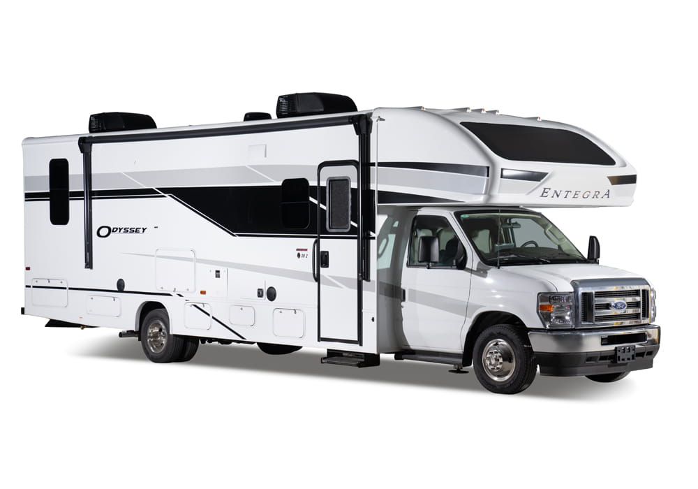 Entegra Coach Odyssey Class C motorhome side exterior