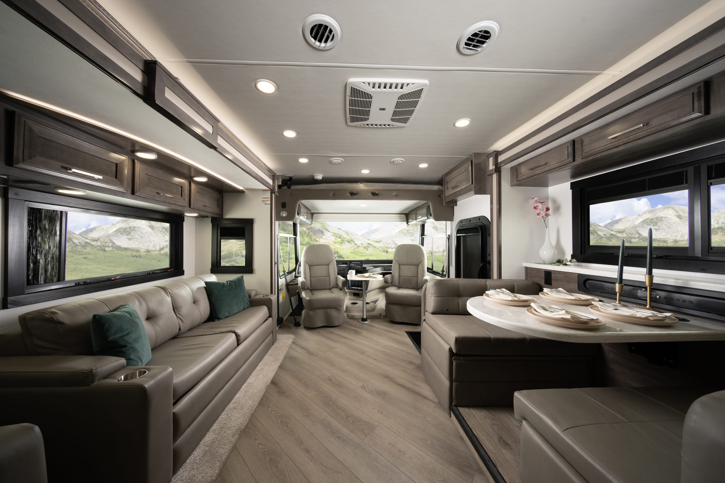 Entegra Coach Emblem interior living area