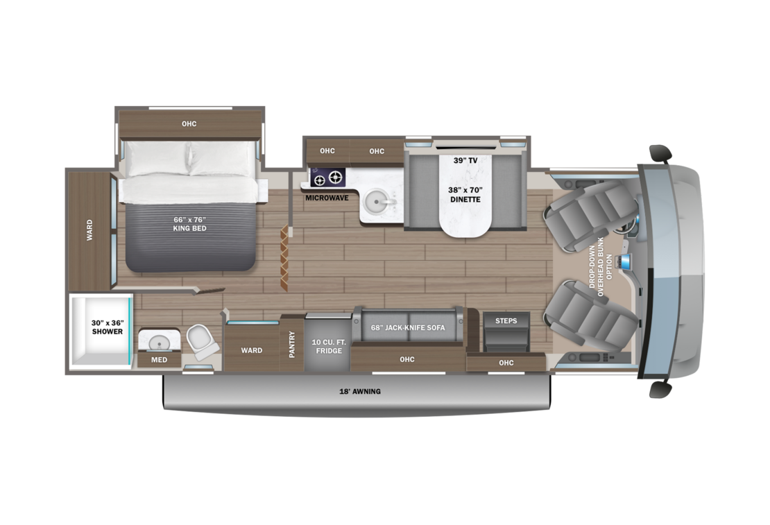 Entegra Coach Vision SE 27ASE floorplan diagram