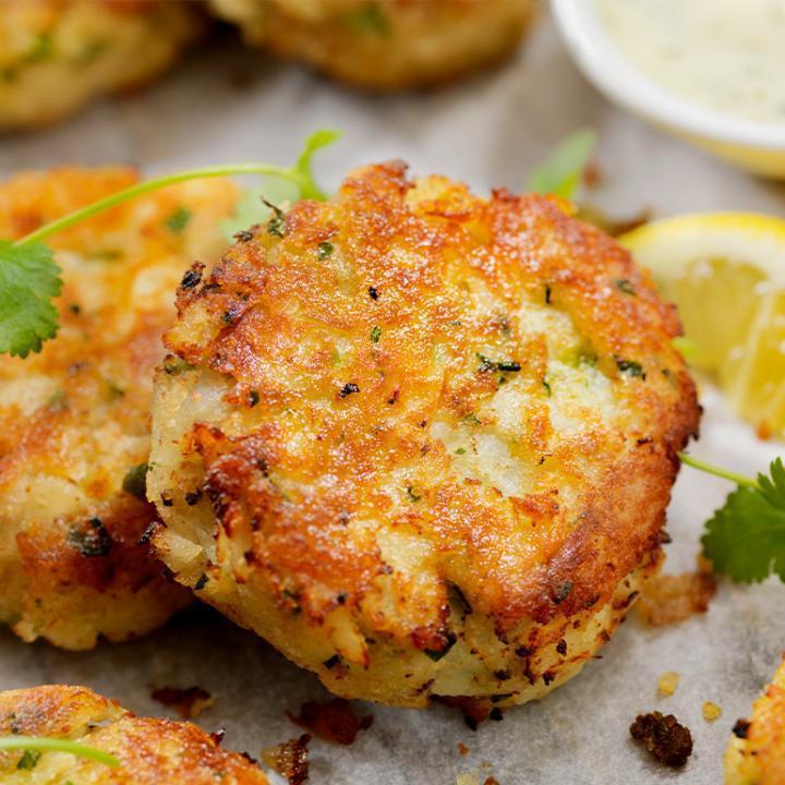 Holiday Crab Cakes with Citrus Salad - Thumbnail