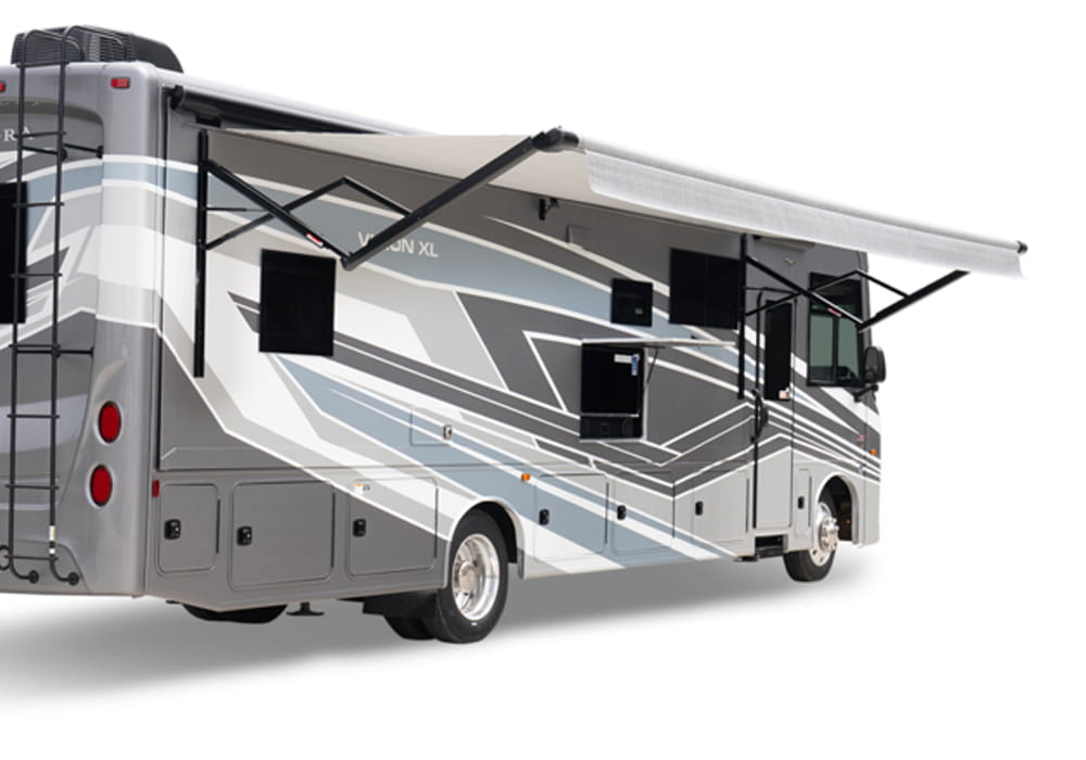 Entegra Coach Vision XL exterior with awning extended
