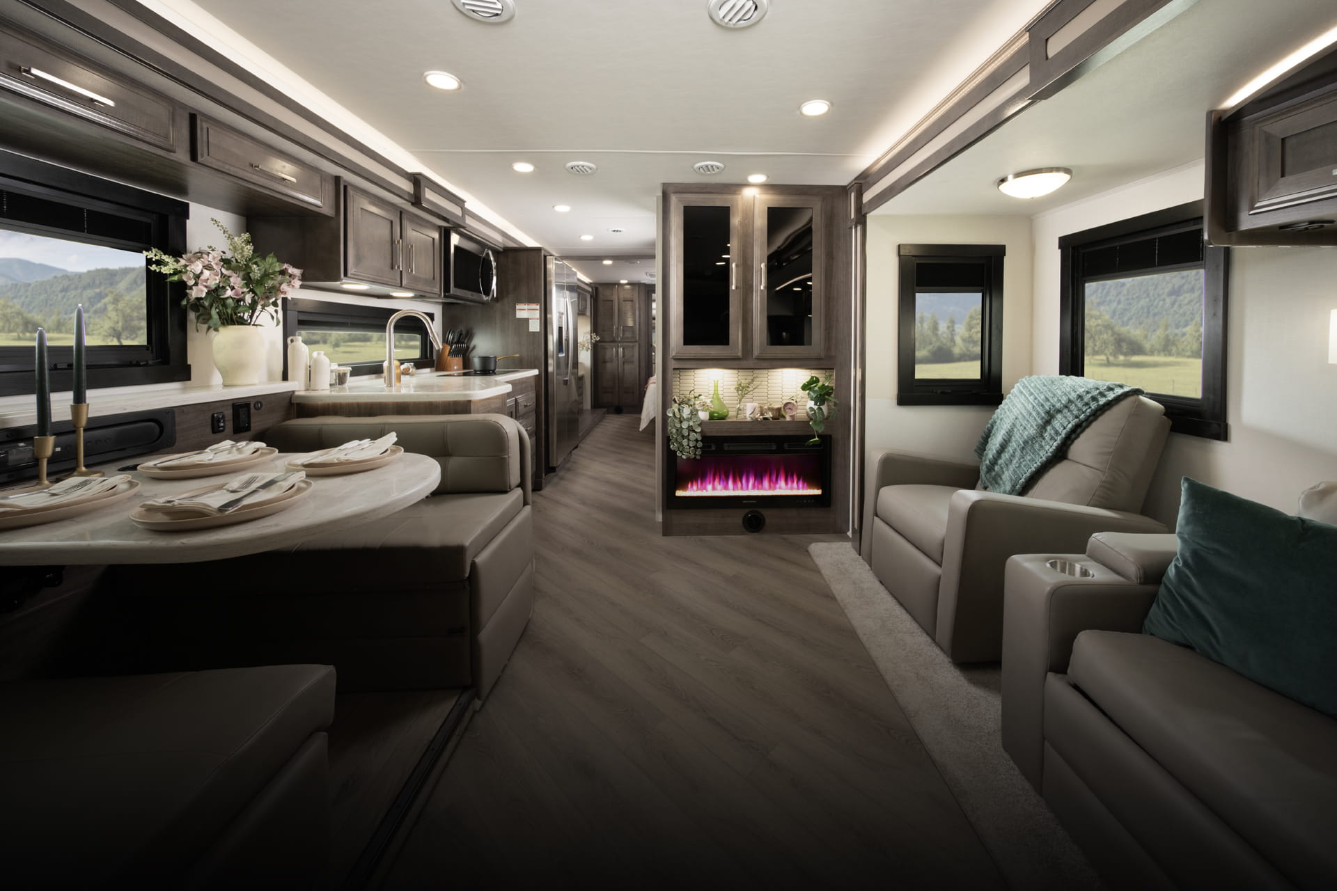 Entegra Coach Class A living area