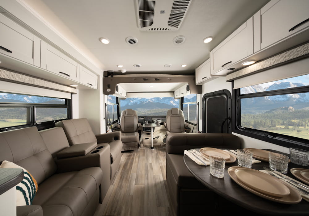 Entegra Coach Vision interior back to front view