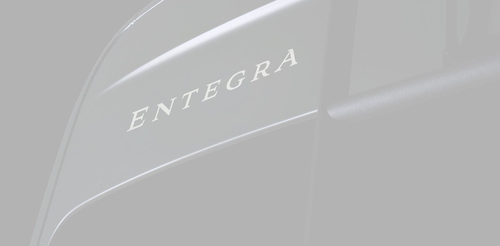 Entegra Coach Cornerstone exterior with Entegra wordmark detail