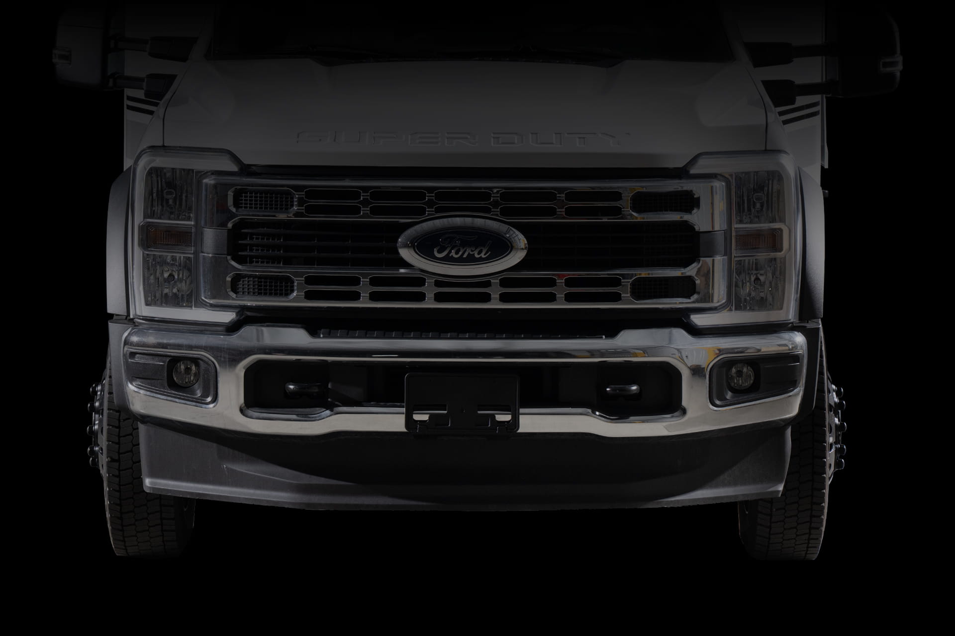 Entegra Coach Esteem Class C motorhome front grille and headlight detail