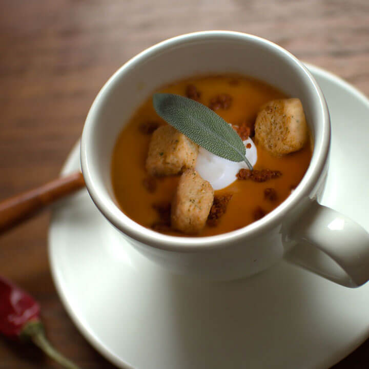 Sweet Potato Chorizo Soup Recipe - Thumbnail