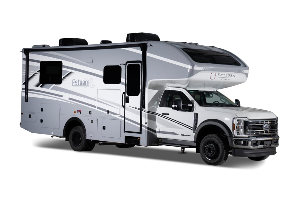 Entegra Coach Esteem XL Class C motorhome side exterior