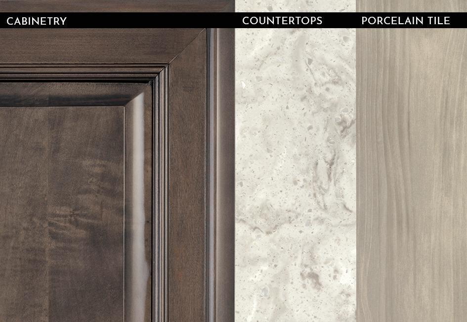 2023 Anthem - High-Gloss Stonewall Grey with Tacoma Shadow Woodgrain Porcelain Floor Tile