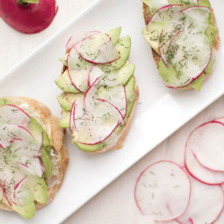 Radish baguette recipe from Entegra Coach magazine - Thumbnail