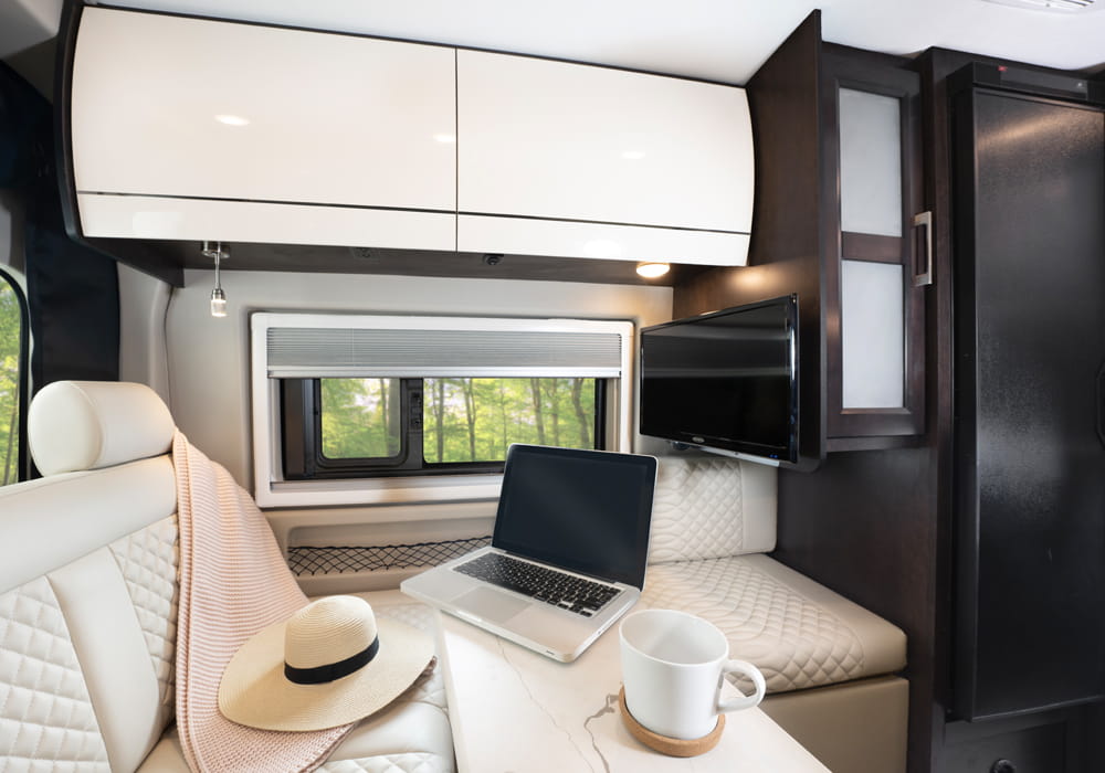 Entegra Coach Expanse wardrobe area