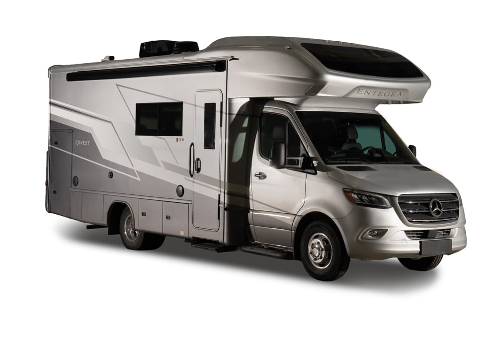 Entegra Coach Qwest Class C motorhome side exterior