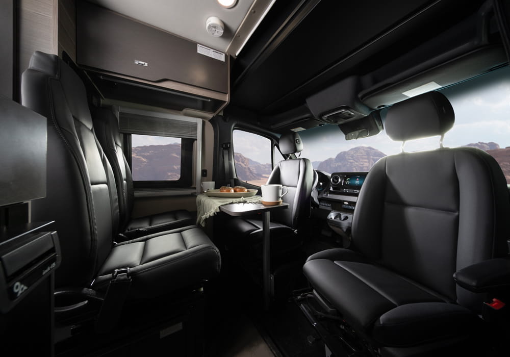 Entegra Coach Launch interior seating area