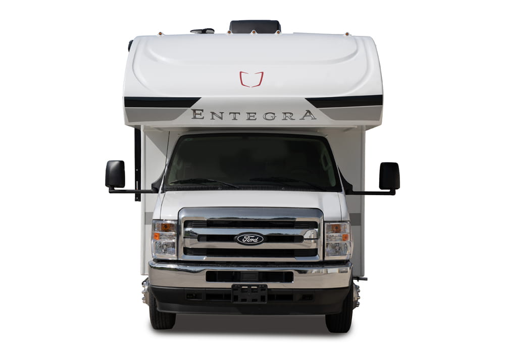 Entegra Coach Odyssey SE Class C motorhome front exterior