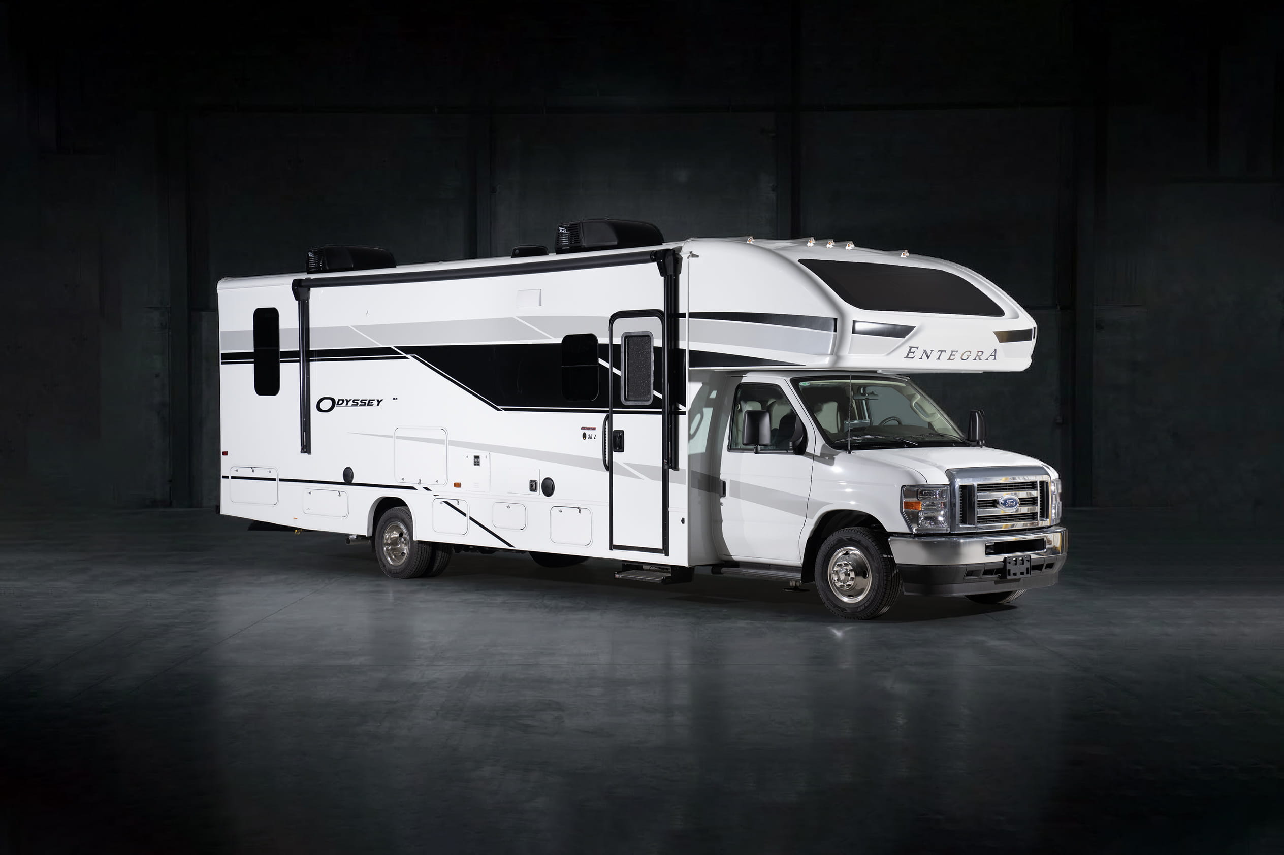Entegra Coach Odyssey Class C motorhome side profile