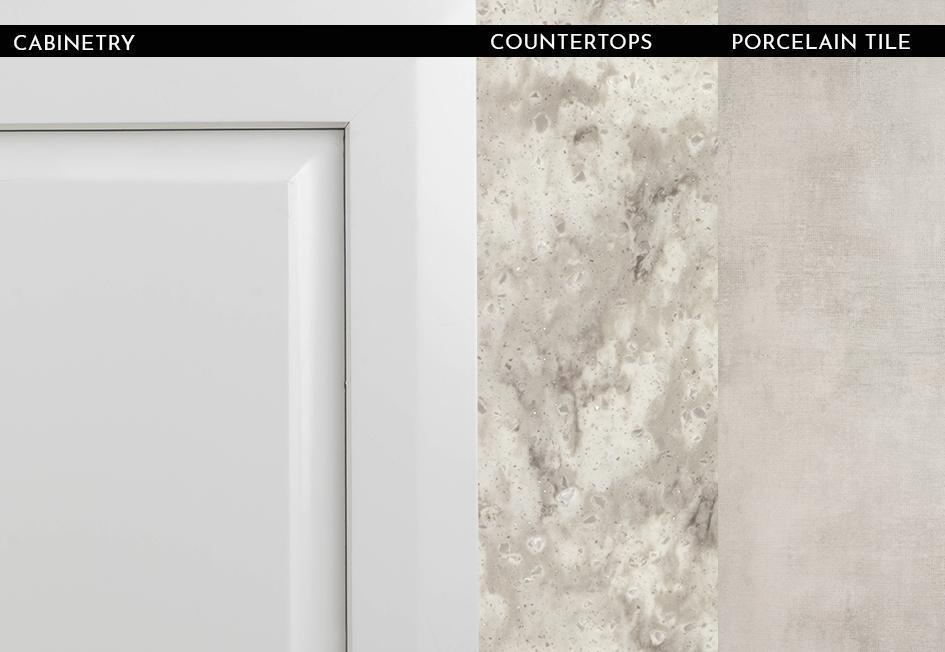 2023 Cornerstone - Linen Glazed Maple with Tapestry Grigio Matte Finish Porcelain Floor Tile