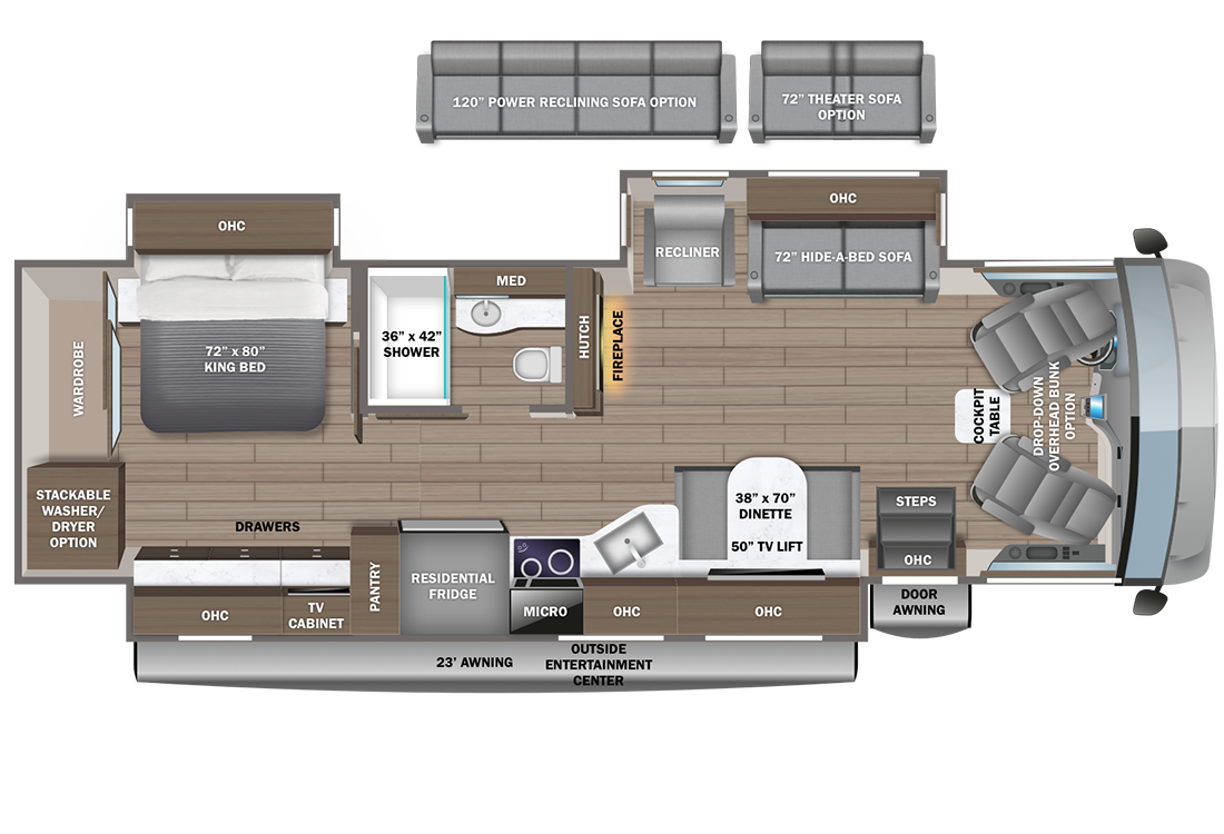 Entegra Coach Emblem 36H floorplan diagram