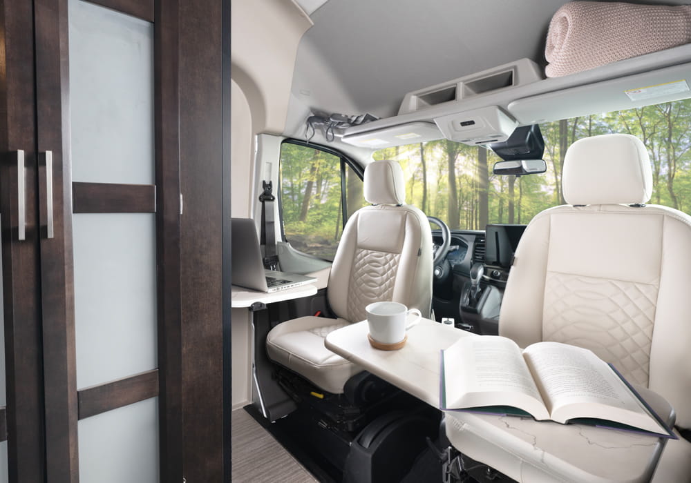 Entegra Coach Expanse cockpit and dashboard