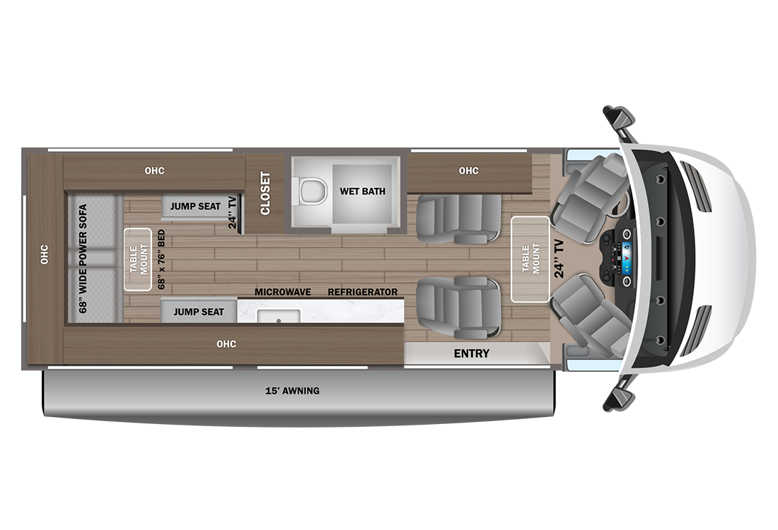 Entegra Coach Insignia 24B floorplan diagram