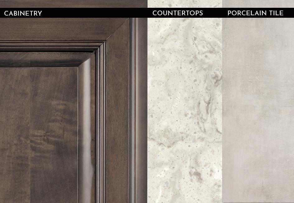2023 Anthem - High-Gloss Stonewall Grey with Tapestry Grigio Matte Finish Porcelain Floor Tile