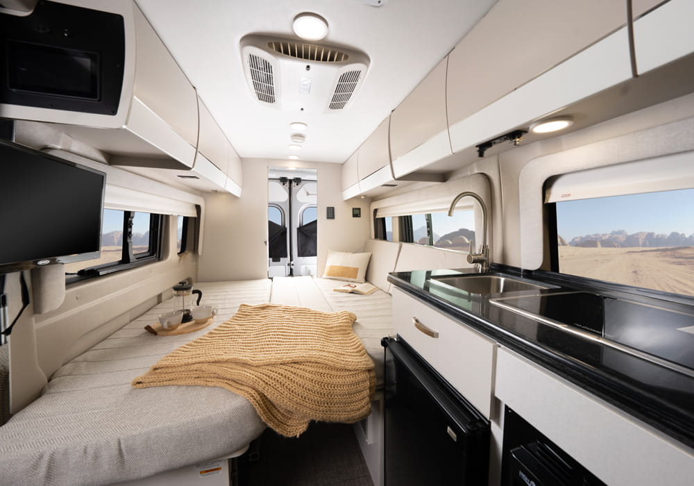 Entegra Coach Ethos bedroom area