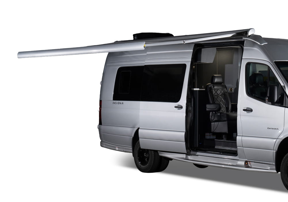 Entegra Coach Insignia exterior with awning extended