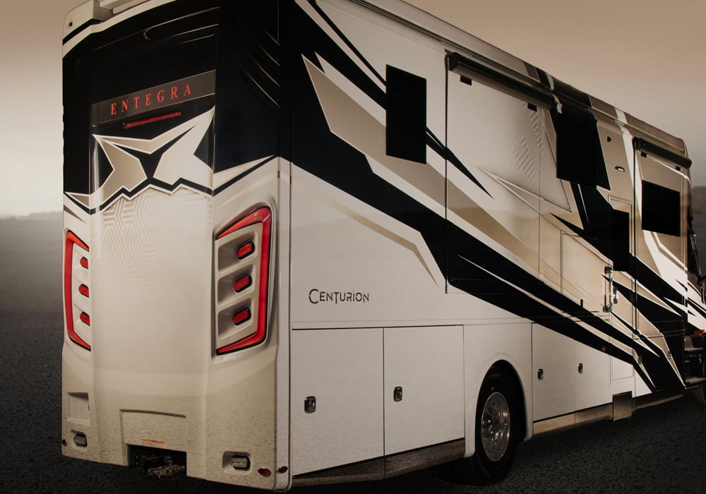 Entegra Coach Centurion Super C motorhome exterior side view
