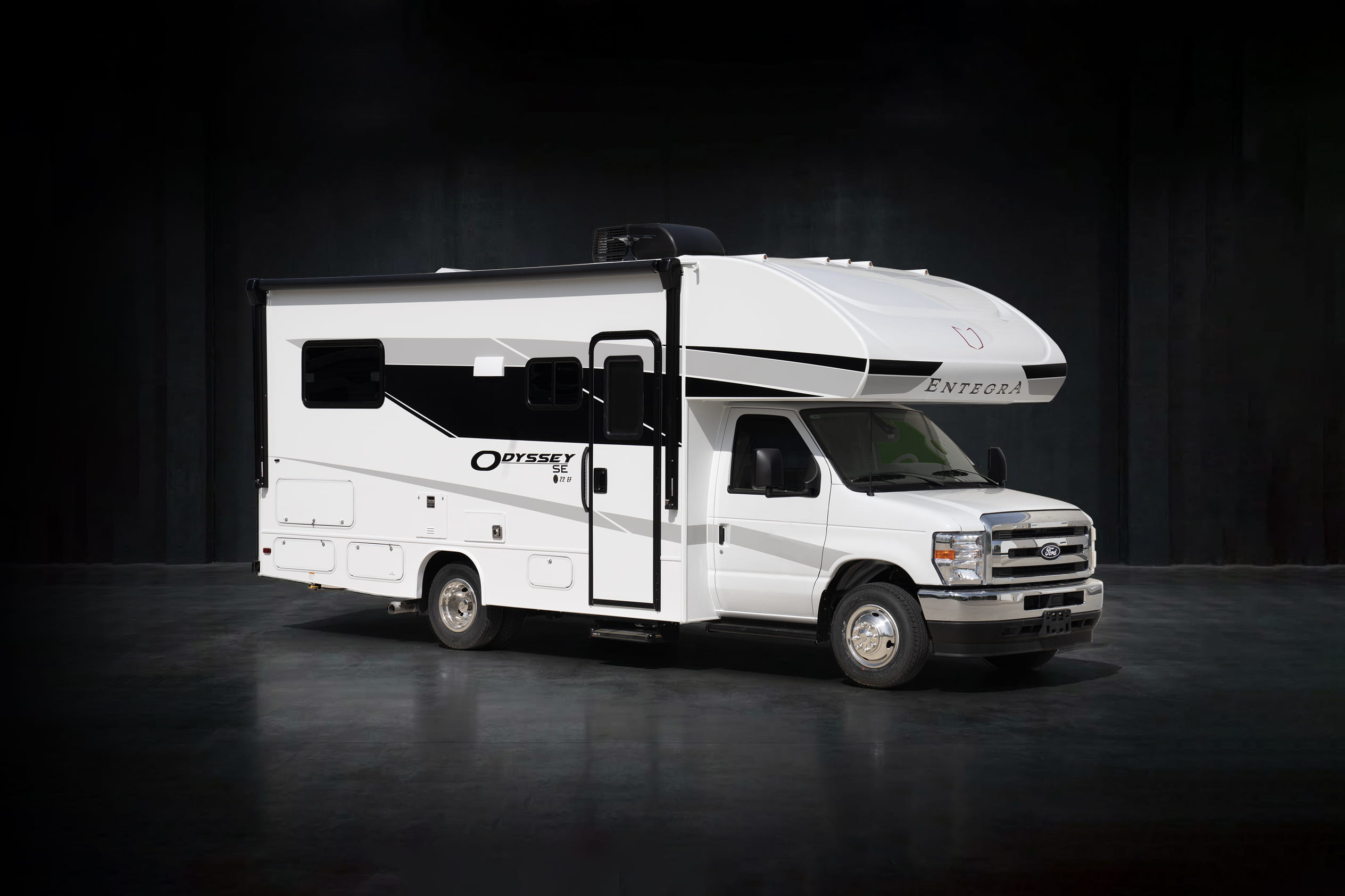 Entegra Coach Odyssey SE Class C motorhome side profile