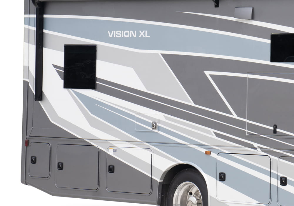 Entegra Coach Vision XL exterior paint and graphics detail