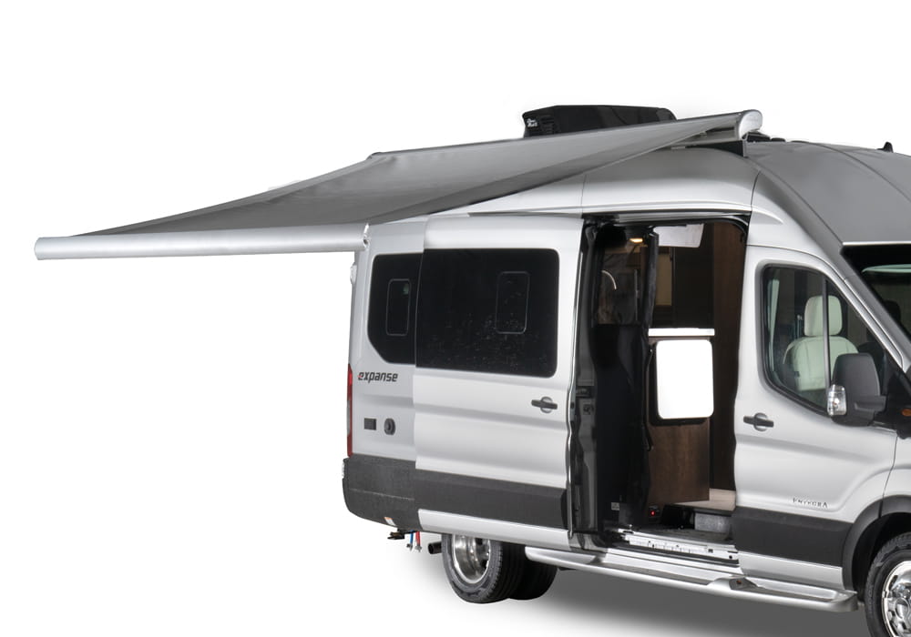 Entegra Coach Expanse exterior with awning extended