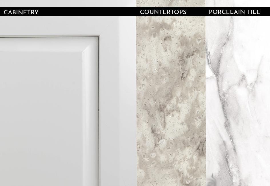 2023 Cornerstone - Linen Glazed Maple with Sculpture Venato Polished Porcelain Floor Tile